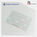 UV Protected Plastic PET Hologram Pouch For Paper Cards